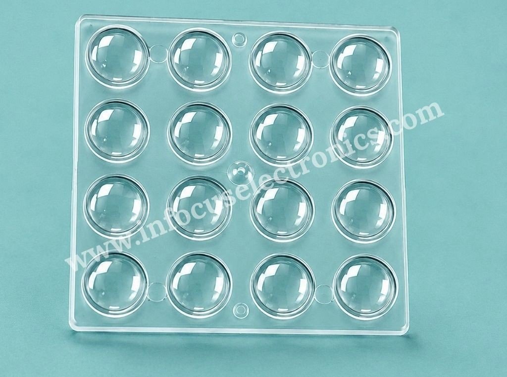 16X1 90° High Bay Flood Light Lens | LED Optical Lens