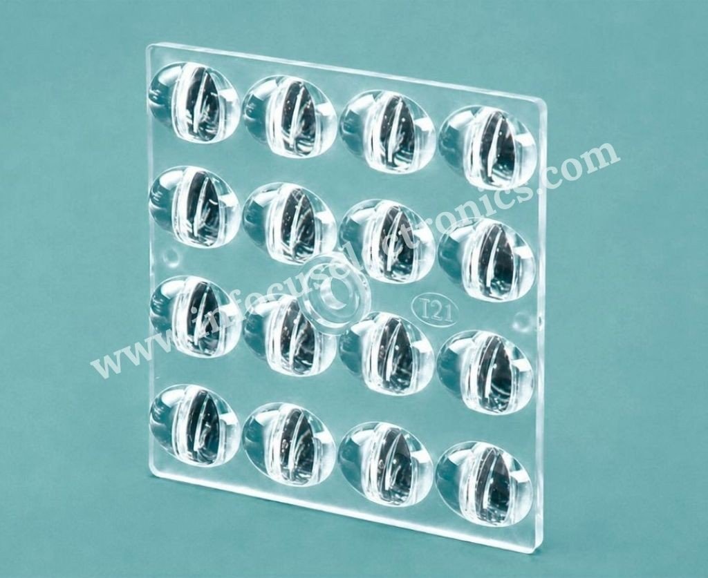 16X1 T2M Street Light Lens | 3030 2835 LED Optical Lens