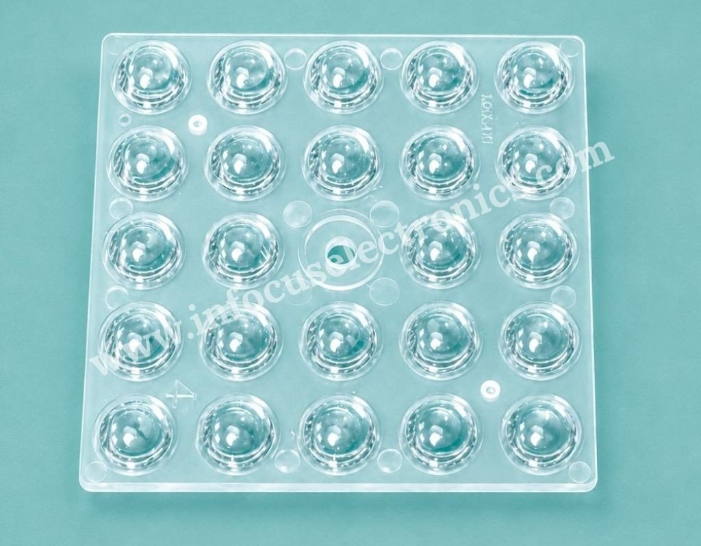 24X1 90° High Bay Flood Light Lens | LED Optical Lens