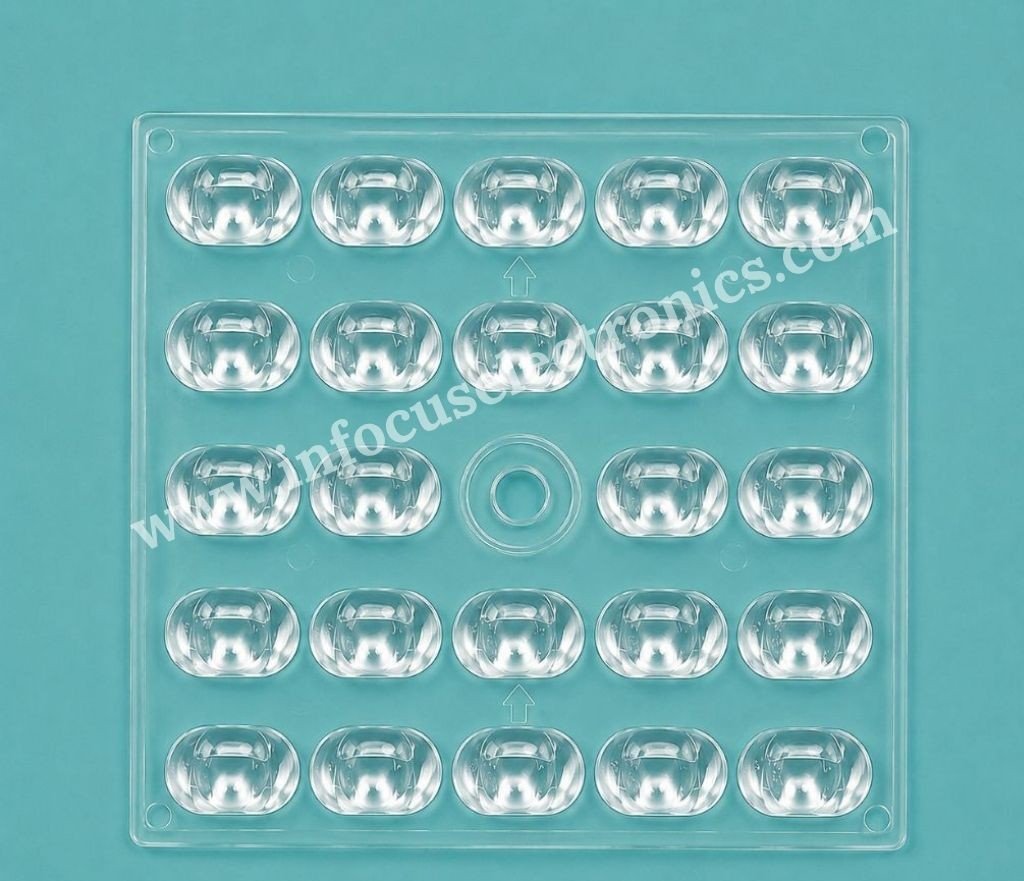 24X1 Street Light Lens | 3030 LED Optical Lens