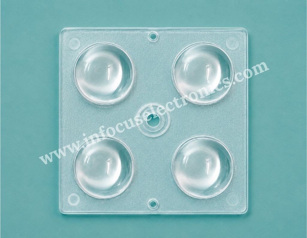 2X2 90° High Bay Flood Light Lens | 5050 & 3535 LED Optical Lens