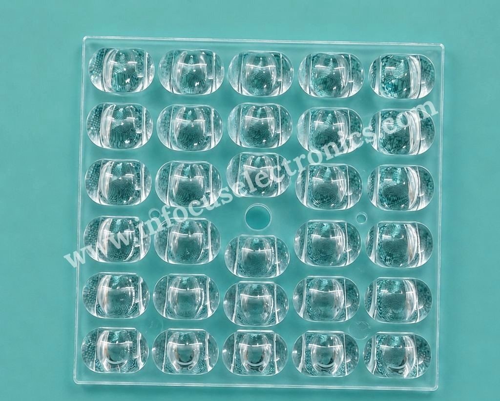 30X1 Street Light Lens for 3030 LED | Optical Grade PC Lens