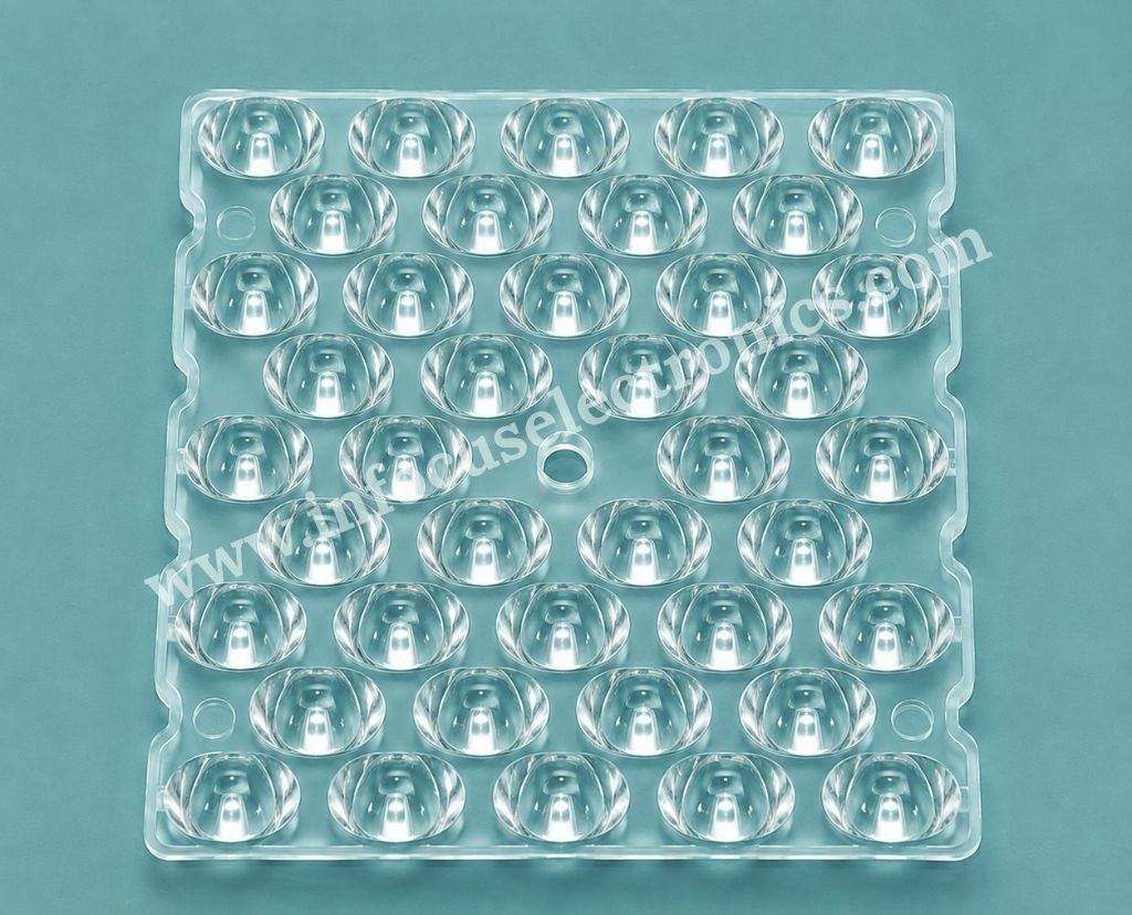 40X1 Street Light Lens for 3030 LED | Optical Grade PC LED Lens