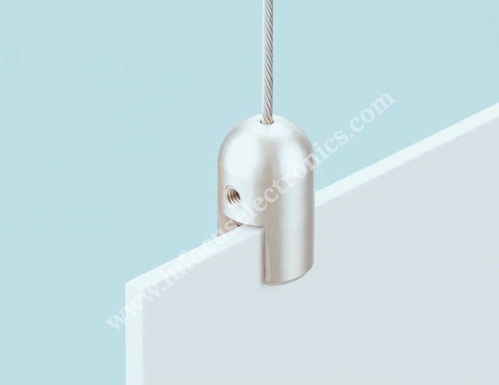 Display Gripper Brass | Cable Panel Gripper for Signage & Displays