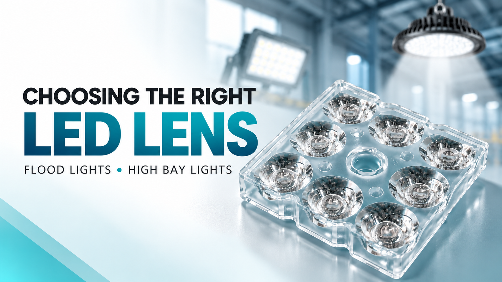 How to Select LED Lenses for Flood Lights and High Bay Lights ?