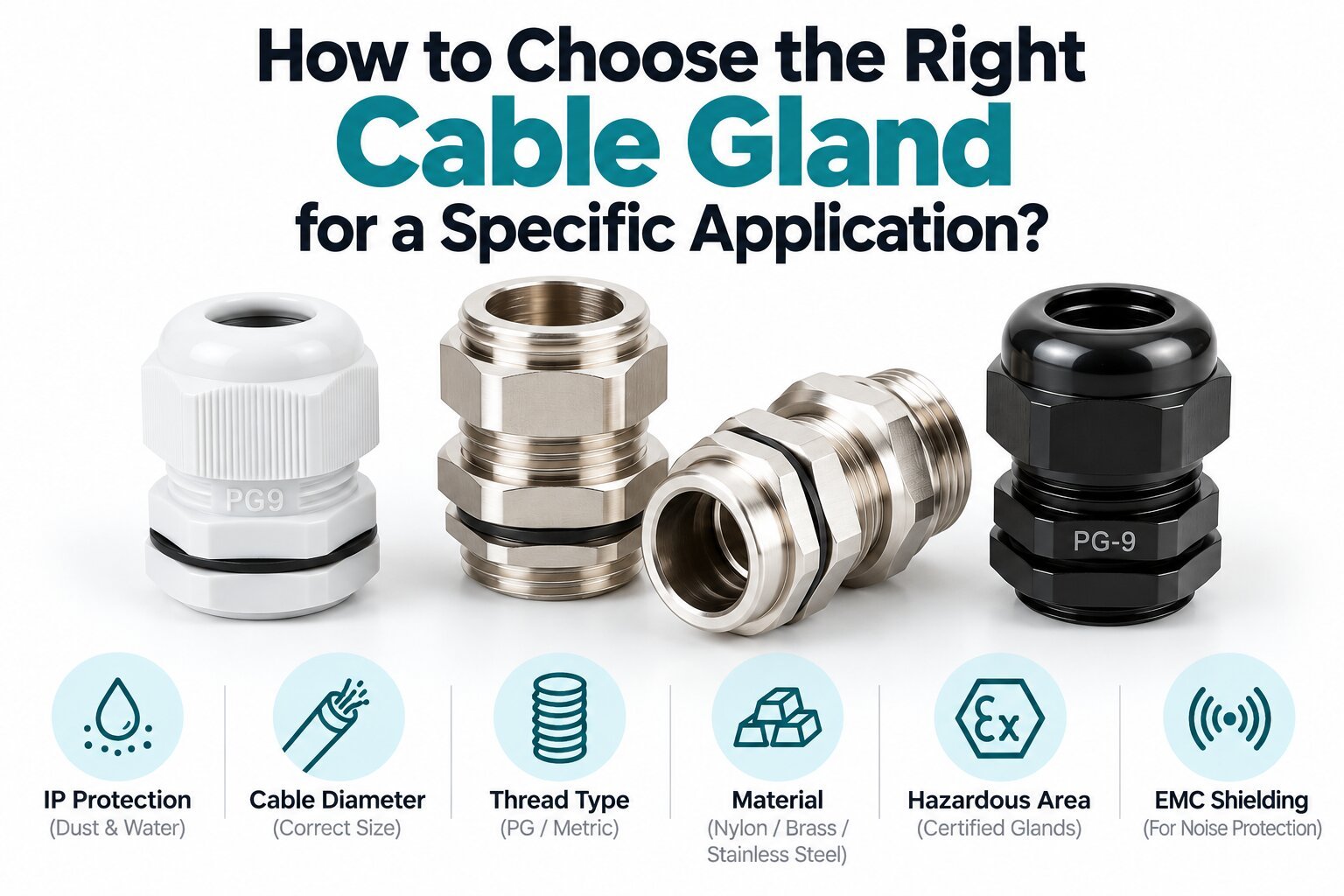 How Do I Choose the Right Cable Gland for a Specific Application?