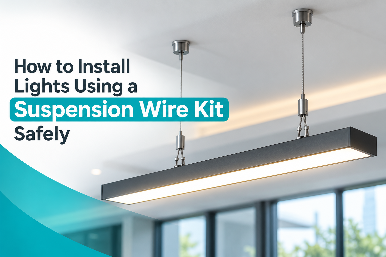 How to Install Lights Using a Suspension Wire Kit Safely