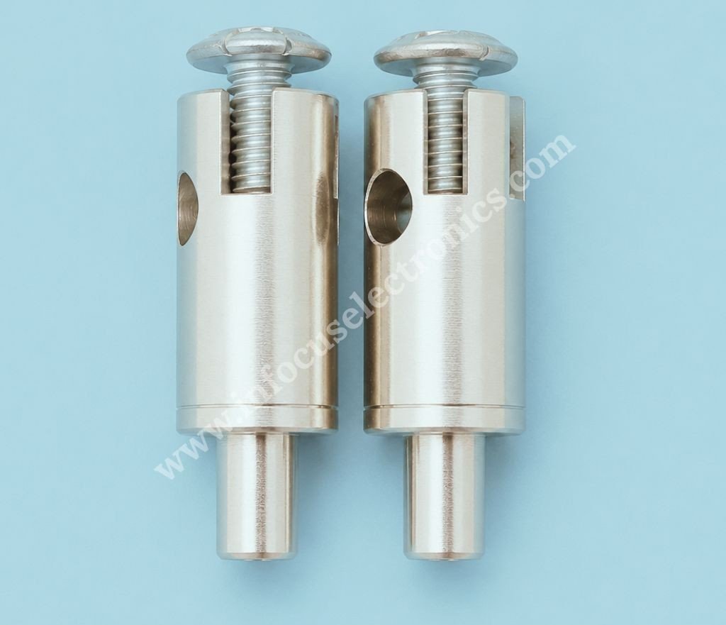 M4 Gripper Brass Nickel Plated | M4 Cable Gripper for Lighting Suspension