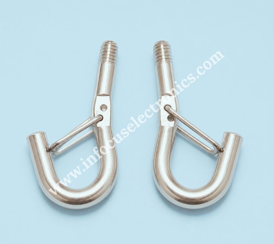 M4 Spring Buckle Eye Hook | Stainless Steel Hanging Hook for Suspension Systems