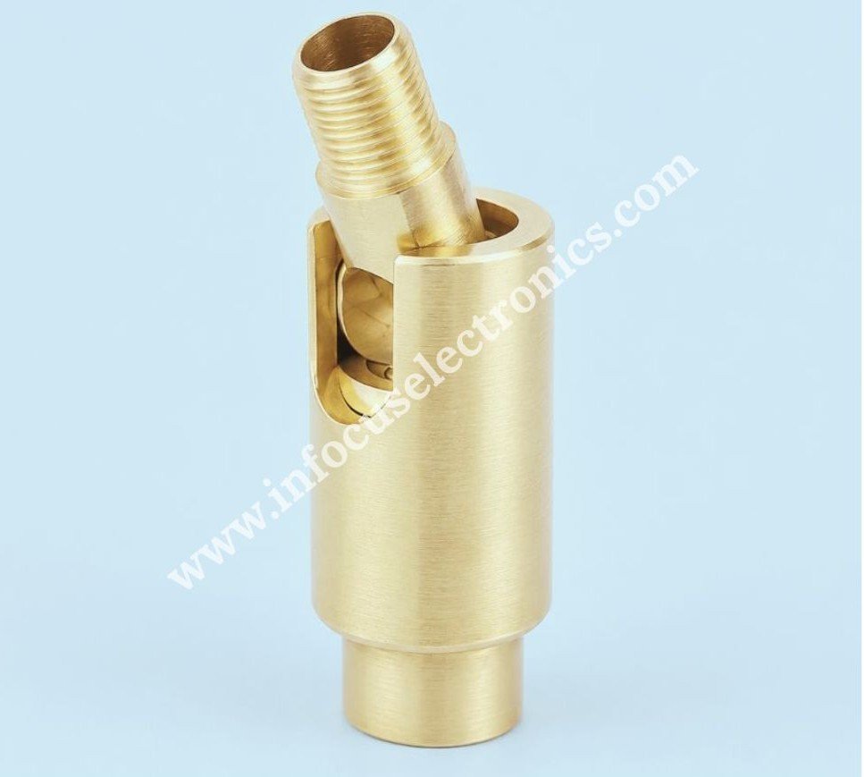 Swivel Brass Metallic -Brass Lamp Part jointer 90°