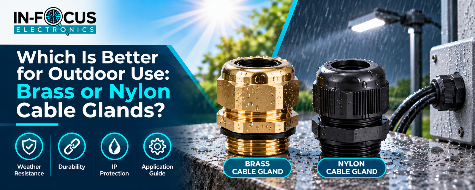 Which Is Better for Outdoor Use: Brass or Nylon Cable Glands?