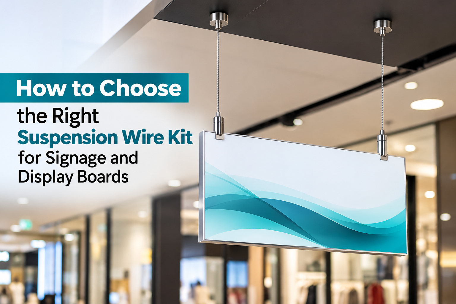 How to Choose the Right Suspension Wire Kit for Signage & Display Boards