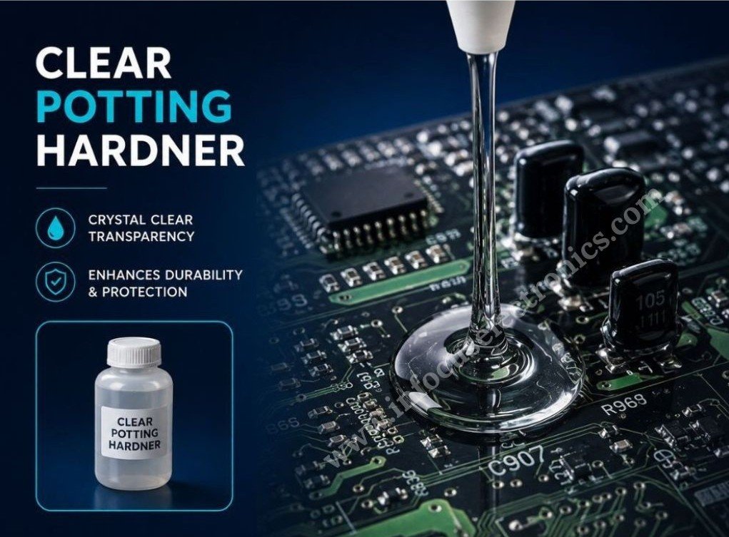 Clear Epoxy Potting Compound Hardener | Transparent Electronics Encapsulation