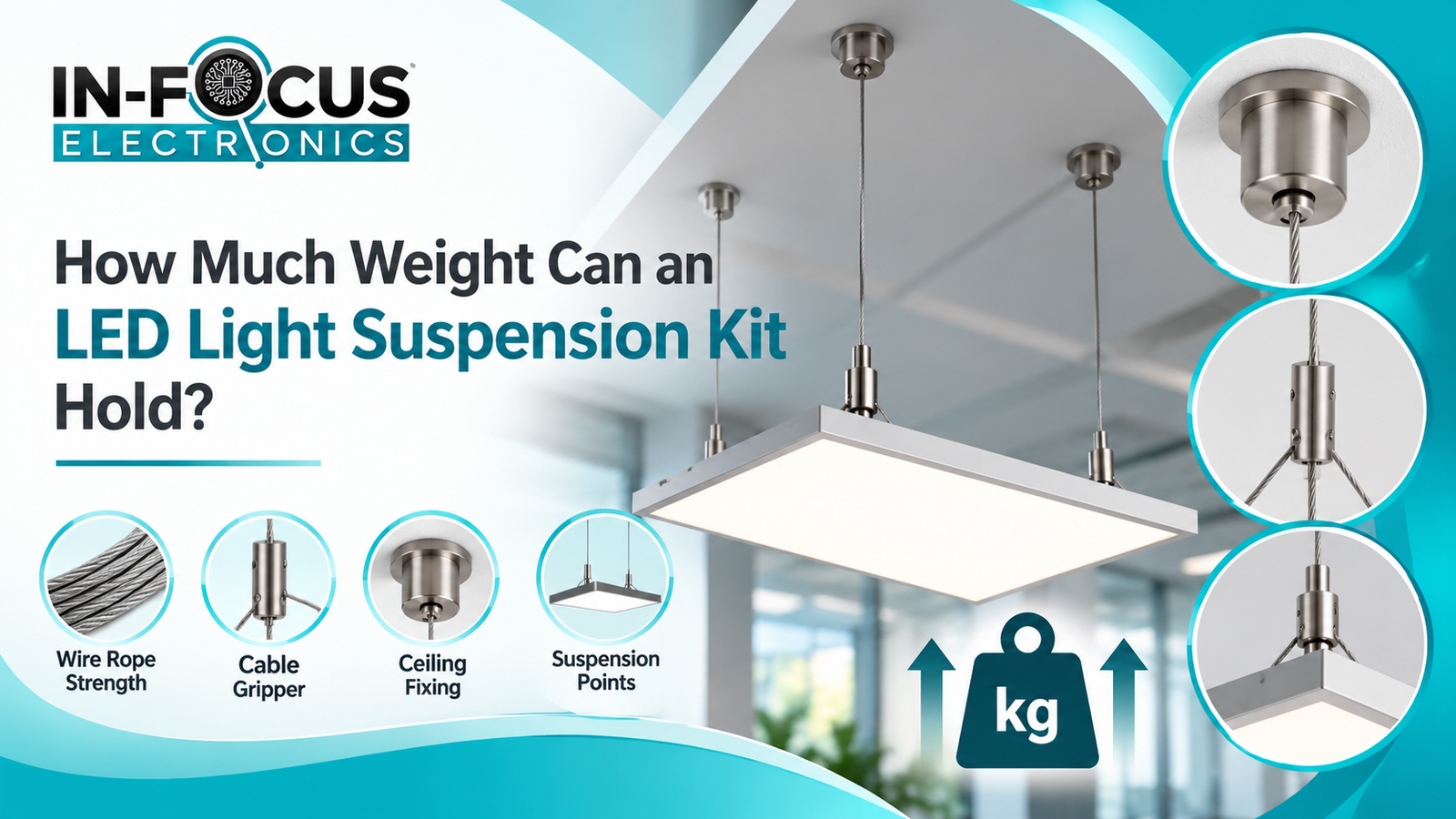 How Much Weight Can an LED Light Suspension Kit Hold ?