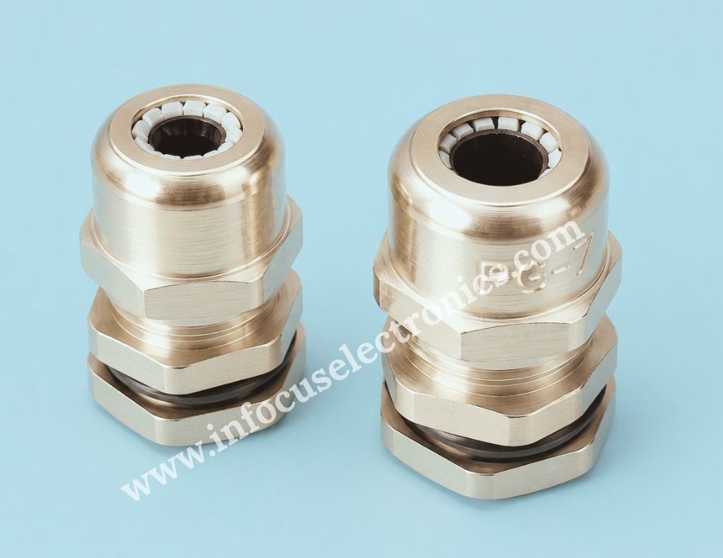 PG7 Brass Cable Gland – 12.5mm Thread Cable Entry Fitting