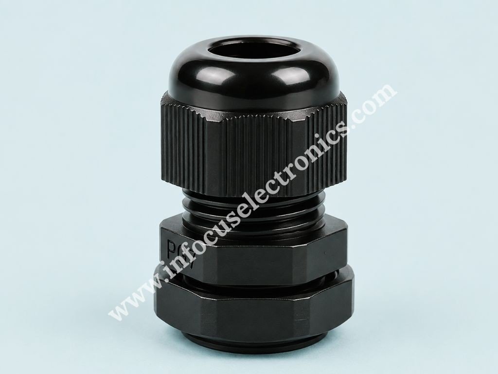 PG7 Black Cable Gland – Compact Cable Entry Solution