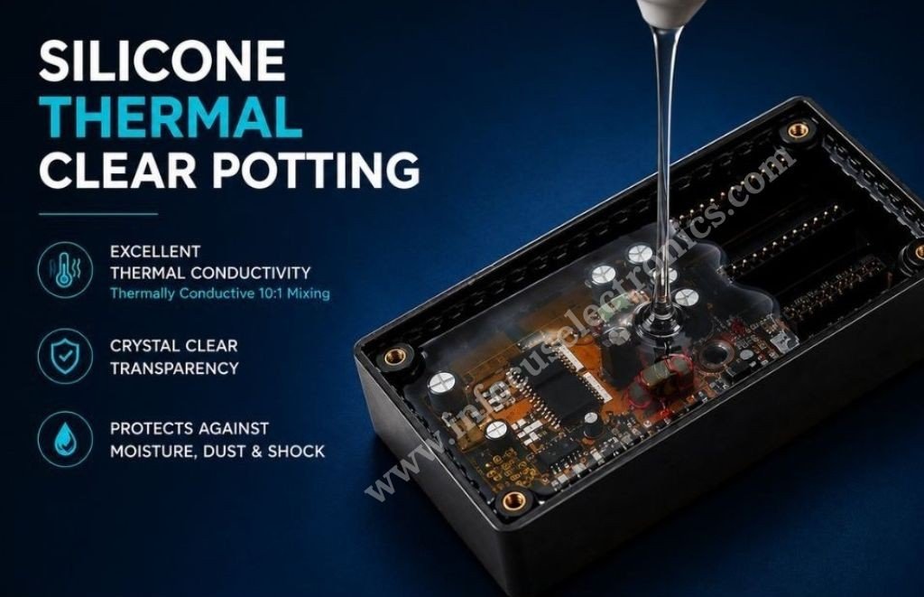 Clear Thermally Conductive Silicone Potting Compound 10:1
