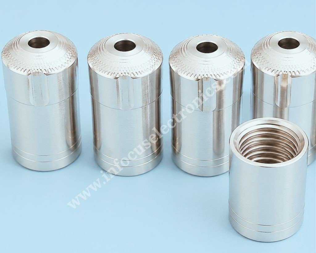 Silver Finish Threaded Coupler 12mm | Lighting Suspension Coupler