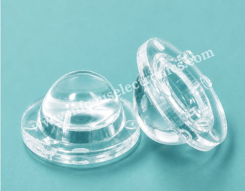 Single 1X1 High Bay Flood Light Lens for 3030 LED | LED Optical Lens