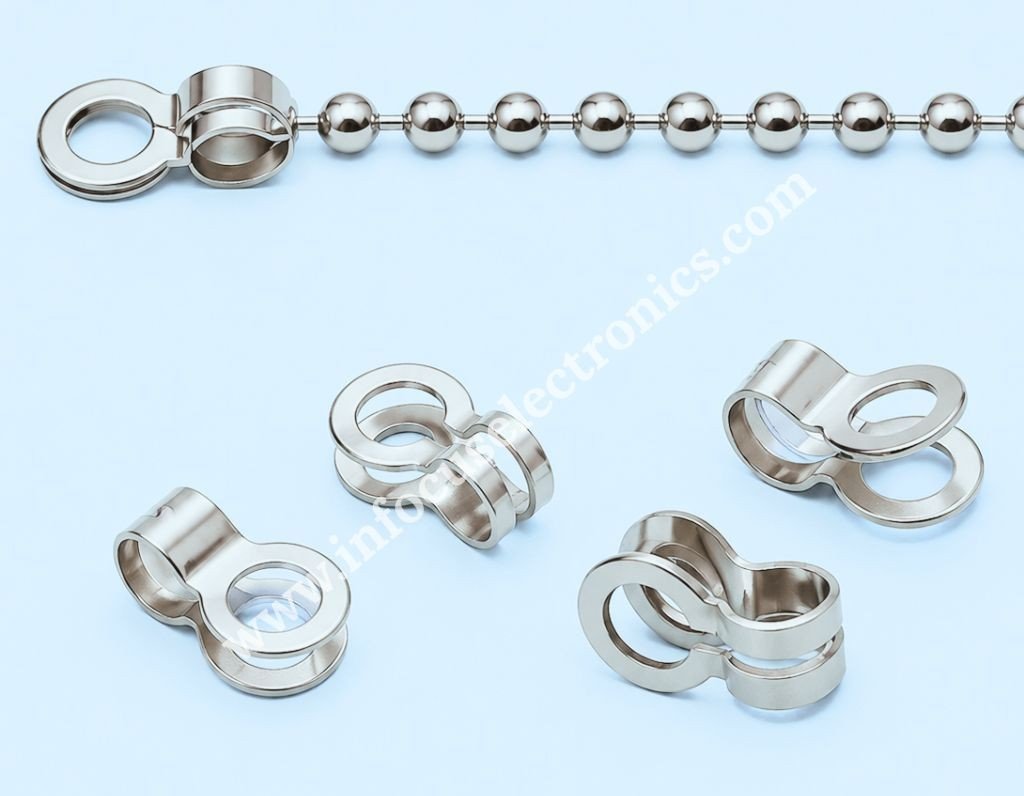 Stainless Steel Ball Chain Connector | Durable Metal Chain Fastener for Lighting & Display Systems