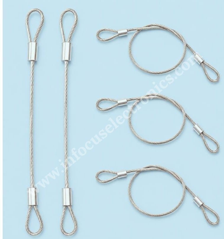 Stainless Steel Cable with Loops | Wire Rope Suspension Cable for LED Lights