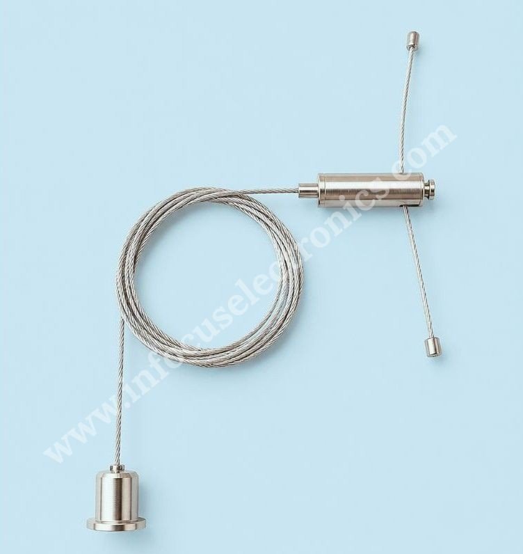 Y-Type Suspension Kit for LED Lights | Adjustable Wire Rope Lighting Suspension Kit