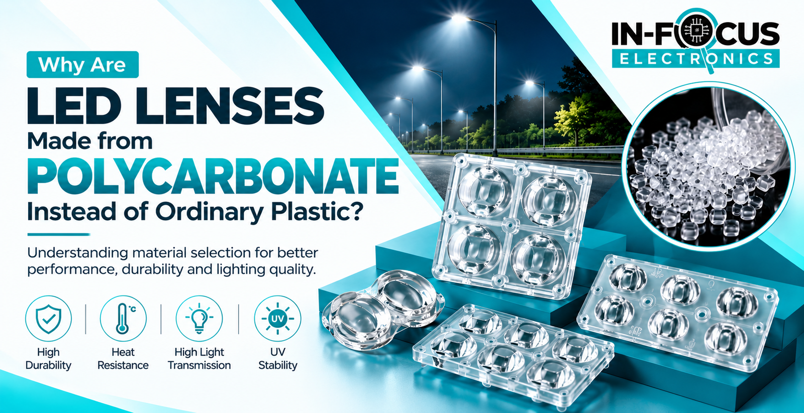 Why Are LED Lenses Made from Polycarbonate Instead of Ordinary Plastic?