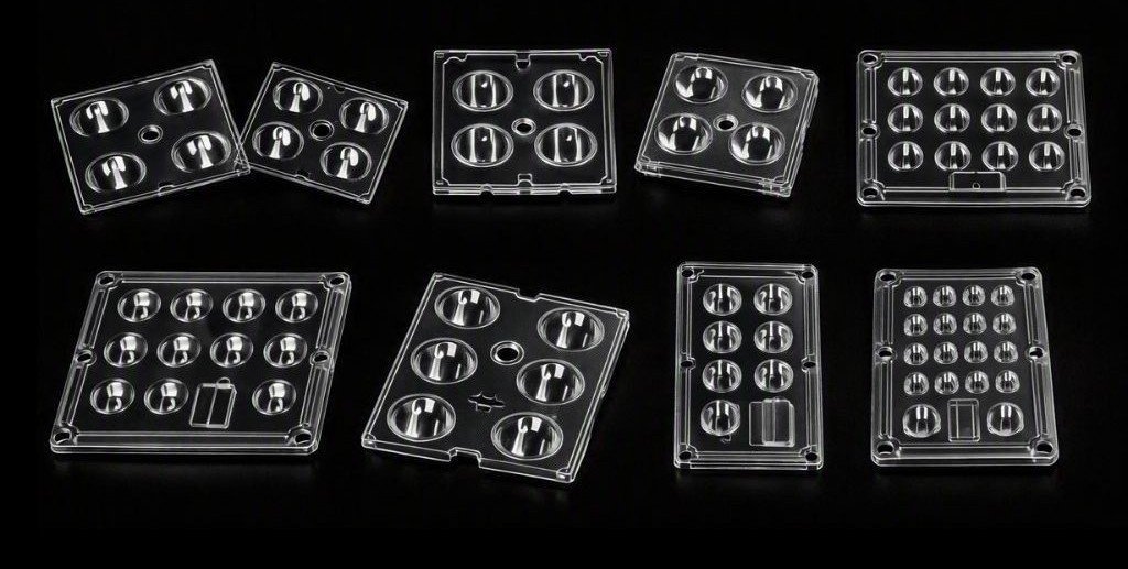 LED lenses and optical components